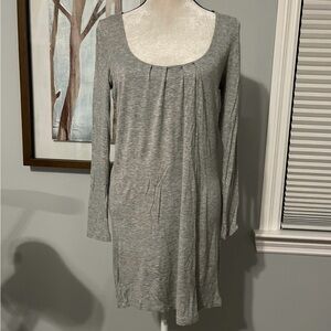 Scoop Neck Gray Dress Large